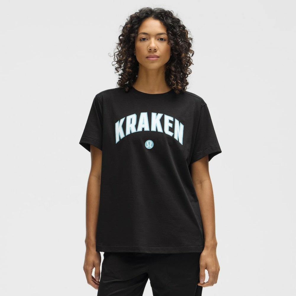 Seattle Kraken lululemon Women's All Yours Organic Cotton T-Shirt - Black T-shirts