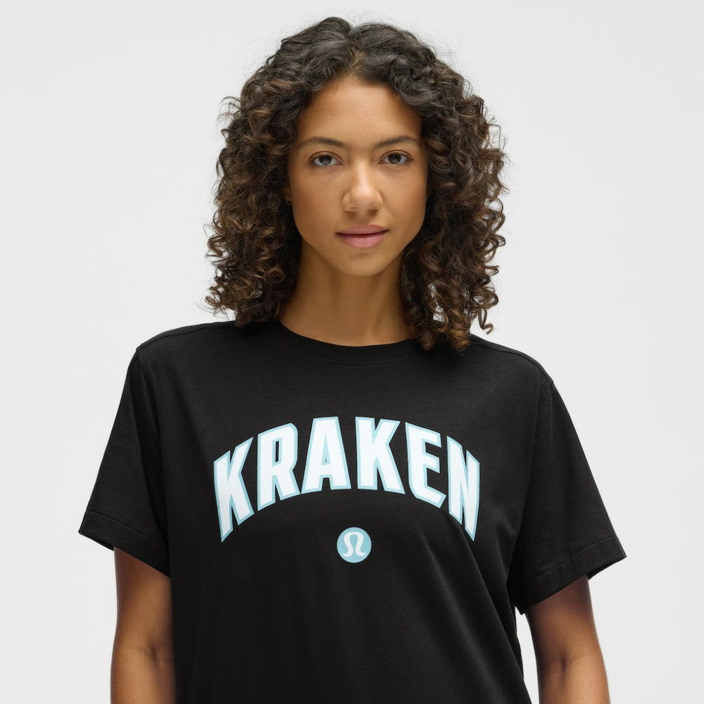 Seattle Kraken lululemon Women's All Yours Organic Cotton T-Shirt - Black T-shirts