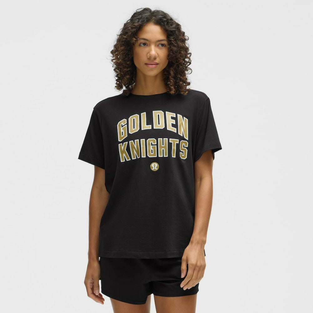 Vegas Golden Knights lululemon Women's All Yours Organic Cotton T-Shirt - Black T-shirts