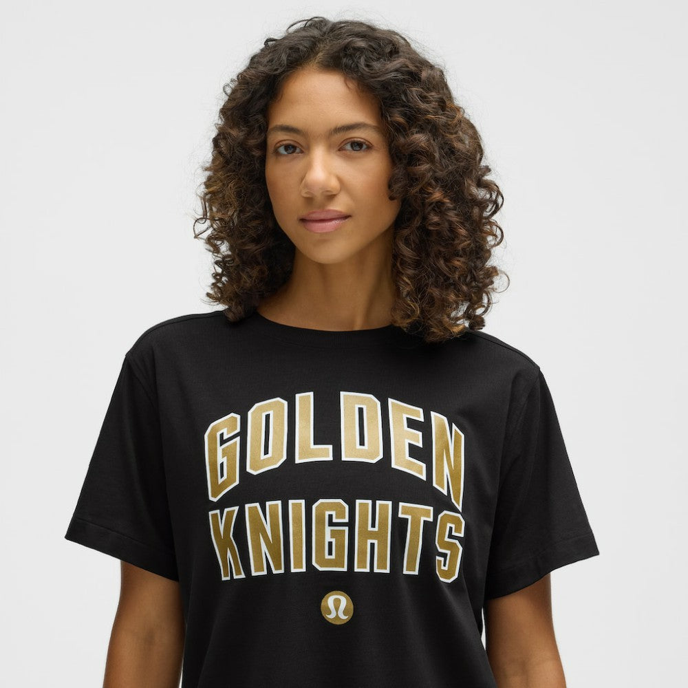 Vegas Golden Knights lululemon Women's All Yours Organic Cotton T-Shirt - Black T-shirts