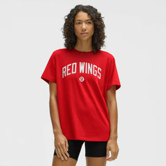Detroit Red Wings lululemon Women's All Yours Organic Cotton T-Shirt - True Red T-shirts