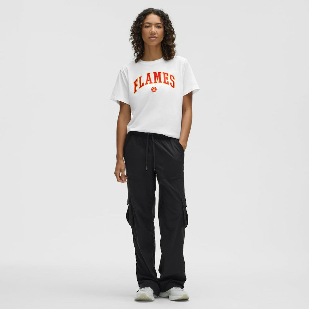 Calgary Flames lululemon Women's All Yours Organic Cotton T-Shirt - White T-shirts
