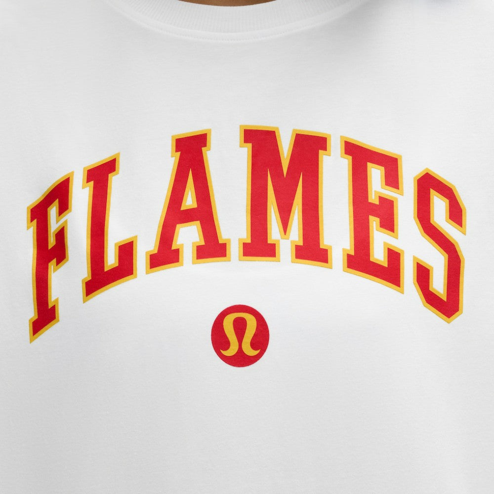Calgary Flames lululemon Women's All Yours Organic Cotton T-Shirt - White T-shirts