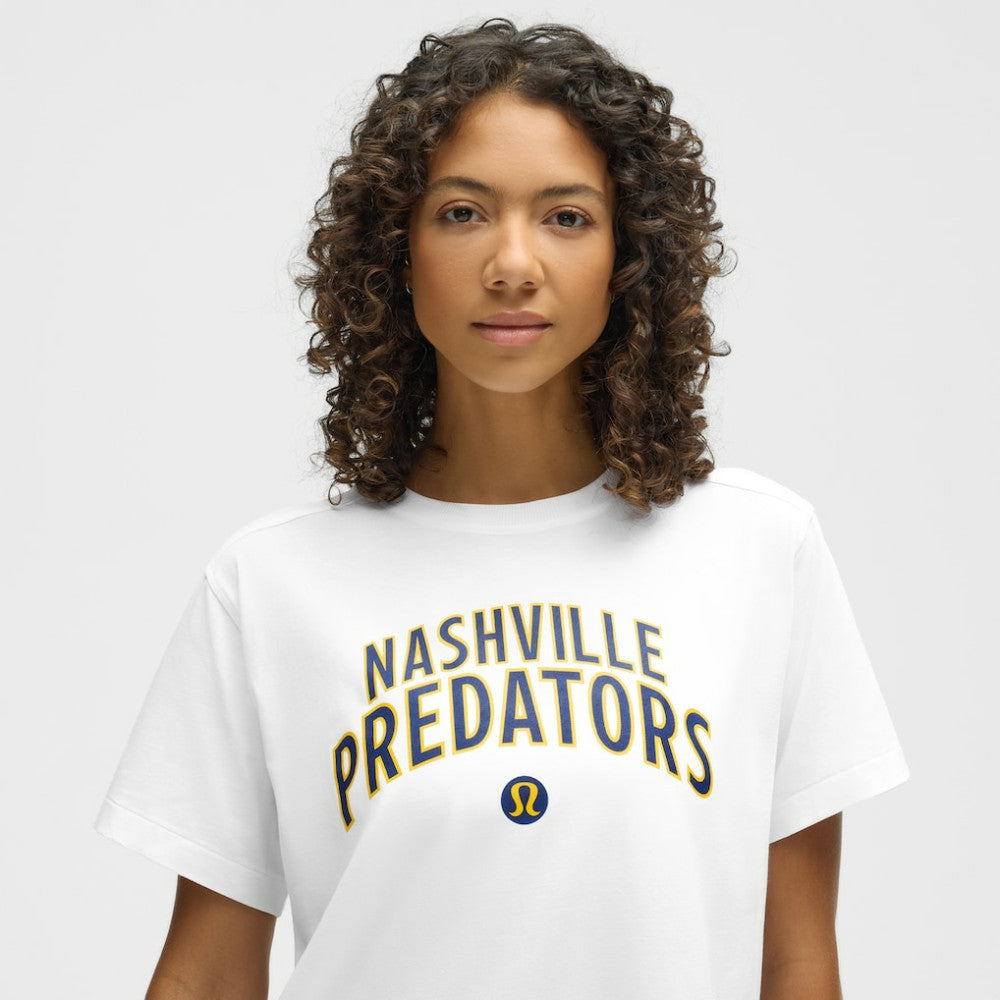 Nashville Predators lululemon Women's All Yours Organic Cotton T-Shirt - White T-shirts