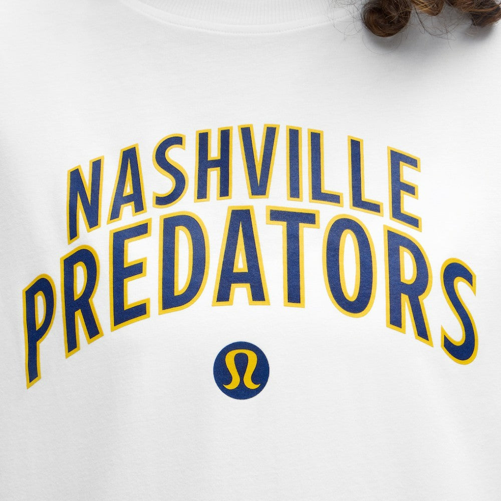 Nashville Predators lululemon Women's All Yours Organic Cotton T-Shirt - White T-shirts