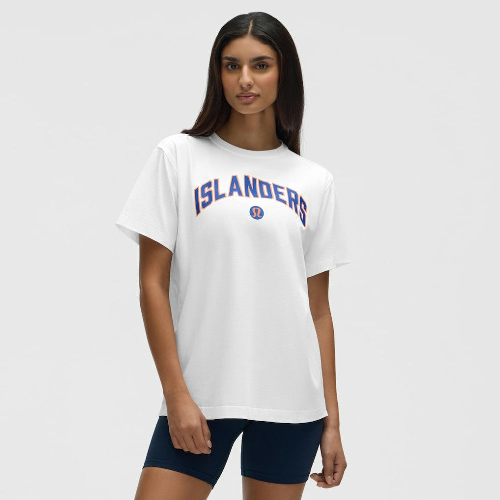 New York Islanders lululemon Women's All Yours Organic Cotton T-Shirt - White T-shirts