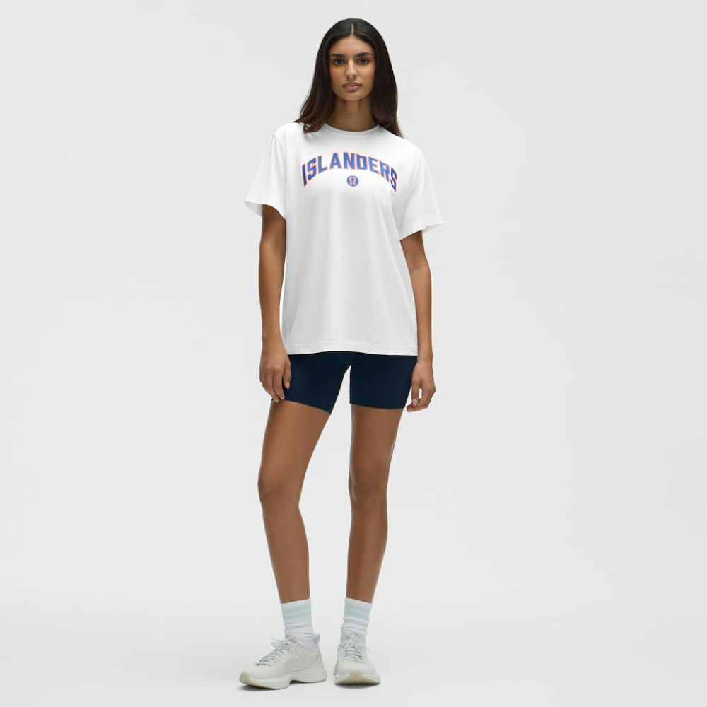 New York Islanders lululemon Women's All Yours Organic Cotton T-Shirt - White T-shirts