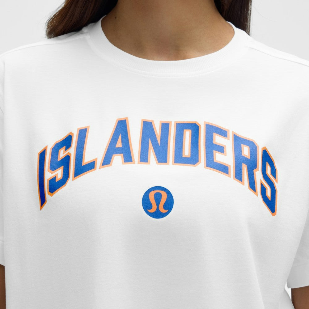 New York Islanders lululemon Women's All Yours Organic Cotton T-Shirt - White T-shirts
