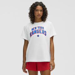 New York Rangers lululemon Women's All Yours Organic Cotton T-Shirt - White T-shirts