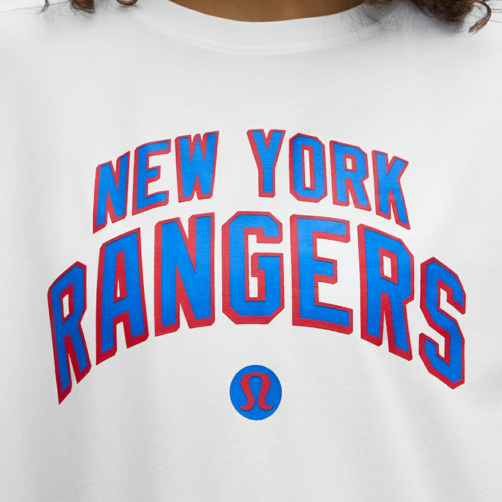 New York Rangers lululemon Women's All Yours Organic Cotton T-Shirt - White T-shirts