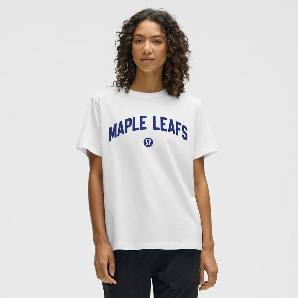 Toronto Maple Leafs lululemon Women's All Yours Organic Cotton T-Shirt - White T-shirts