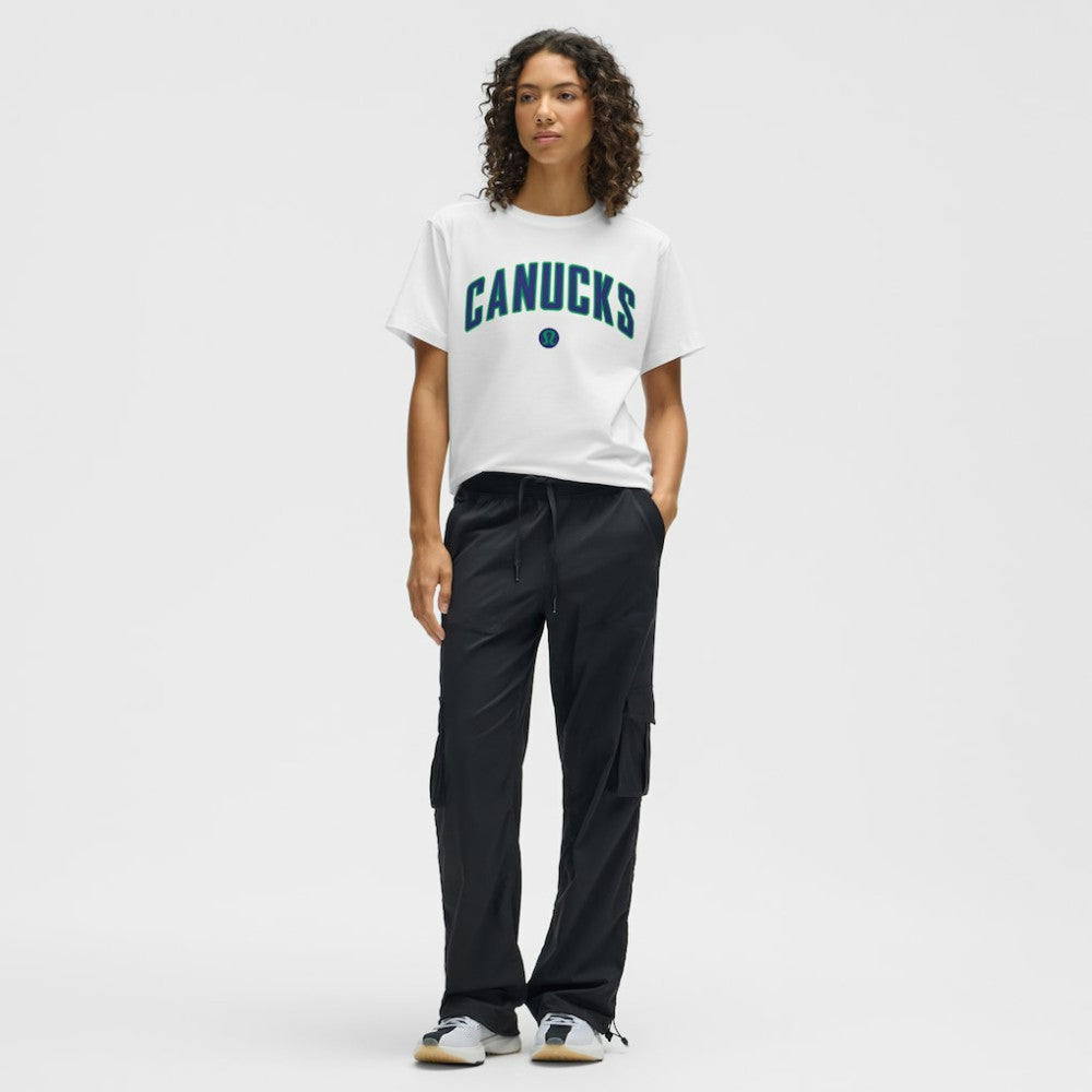 Vancouver Canucks lululemon Women's All Yours Organic Cotton T-Shirt - White T-shirts