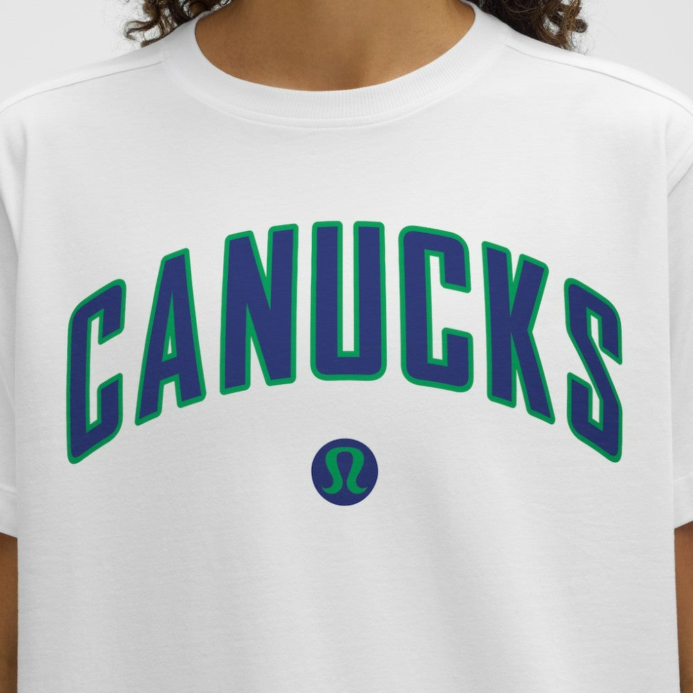 Vancouver Canucks lululemon Women's All Yours Organic Cotton T-Shirt - White T-shirts