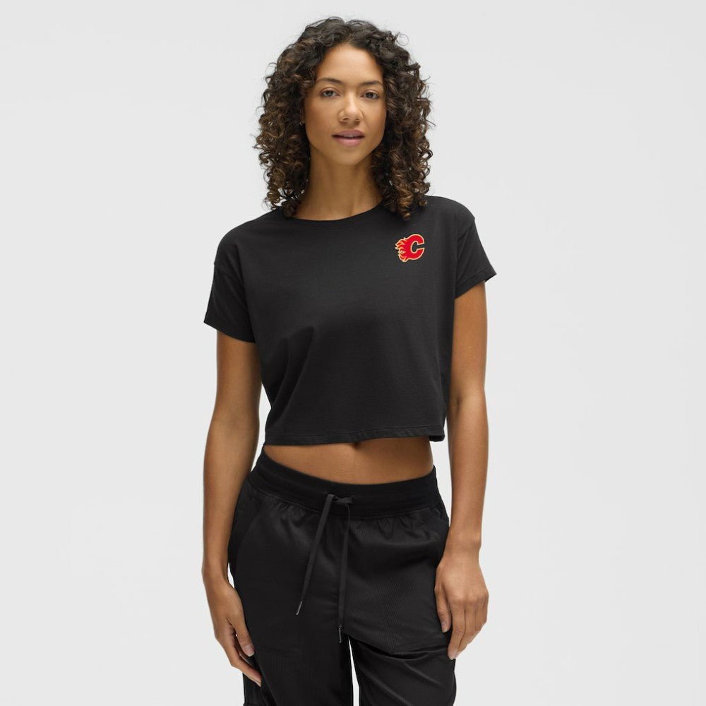Calgary Flames lululemon Women's Cates T-Shirt - Black T-shirts
