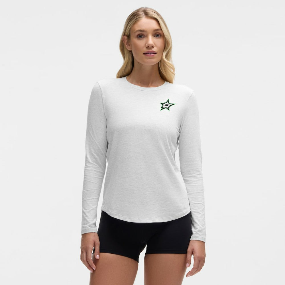 Dallas Stars lululemon Women's Love Long Sleeve T-Shirt - Heathered Core Ultra Light Grey T-shirts