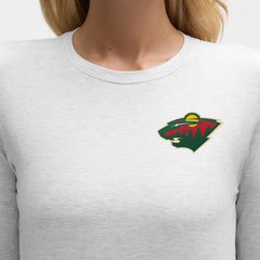 Minnesota Wild lululemon Women's Love Long Sleeve T-Shirt - Heathered Core Ultra Light Grey T-shirts