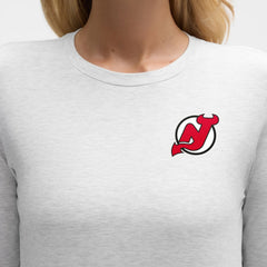 New Jersey Devils lululemon Women's Love Long Sleeve T-Shirt - Heathered Core Ultra Light Grey T-shirts
