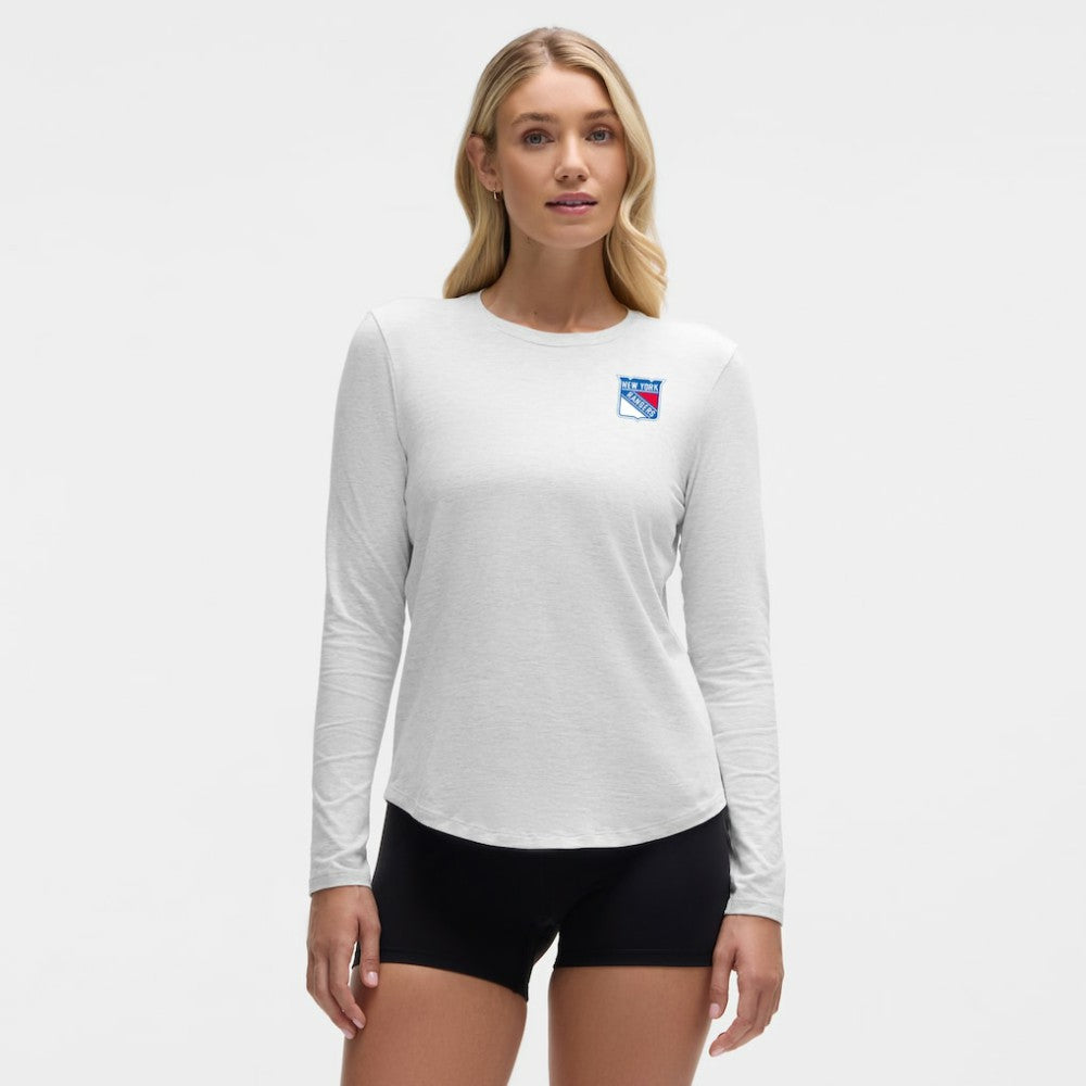 New York Rangers lululemon Women's Love Long Sleeve T-Shirt - Heathered Core Ultra Light Grey T-shirts