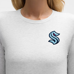 Seattle Kraken lululemon Women's Love Long Sleeve T-Shirt - Heathered Core Ultra Light Grey T-shirts