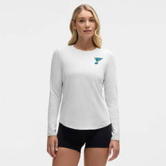 St. Louis Blues lululemon Women's Love Long Sleeve T-Shirt - Heathered Core Ultra Light Grey T-shirts