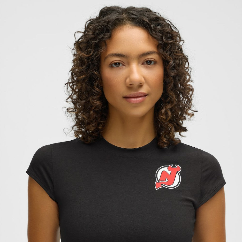 New Jersey Devils lululemon Women's Baby T-Shirt - Black T-shirts