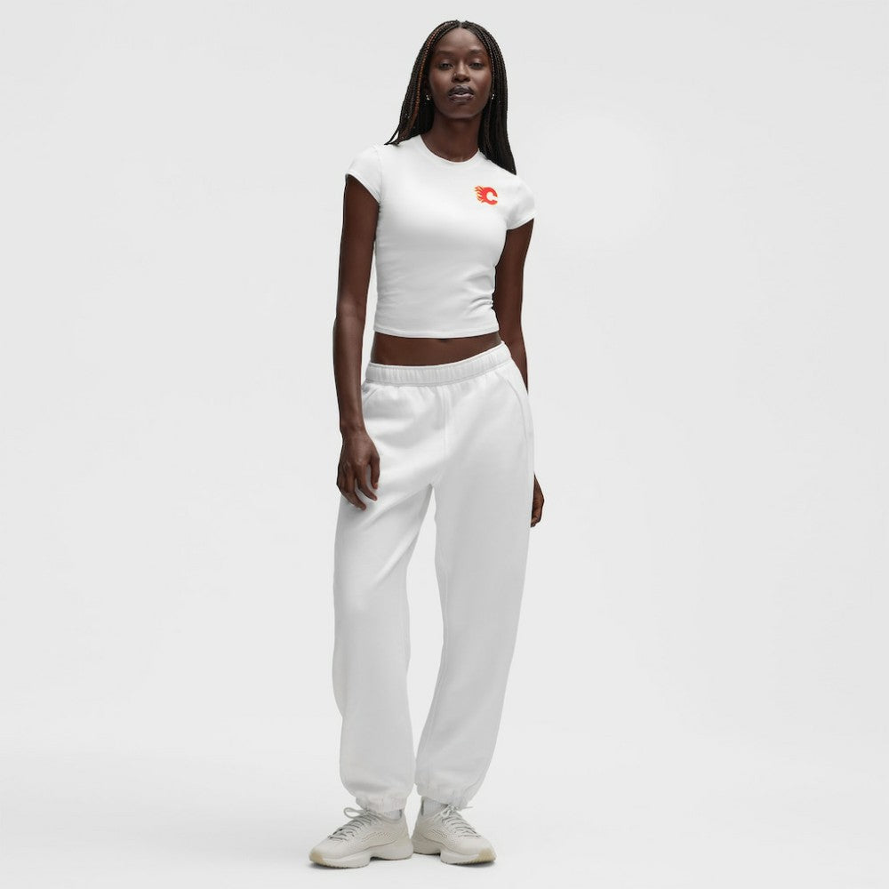Calgary Flames lululemon Women's Baby T-Shirt - White T-shirts