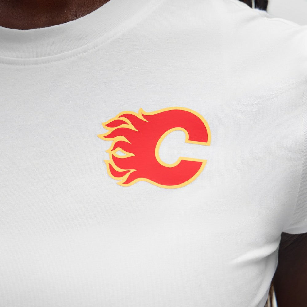 Calgary Flames lululemon Women's Baby T-Shirt - White T-shirts