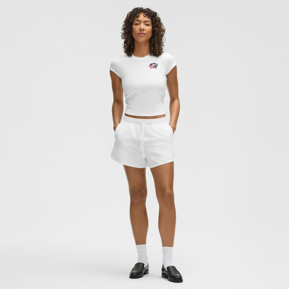 Columbus Blue Jackets lululemon Women's Baby T-Shirt - White T-shirts
