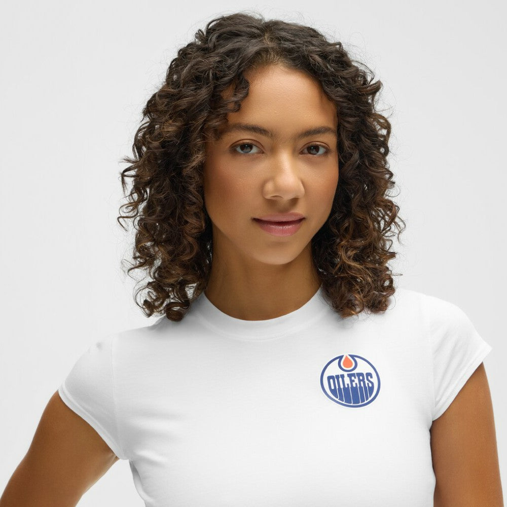 Edmonton Oilers lululemon Women's Baby T-Shirt - White T-shirts