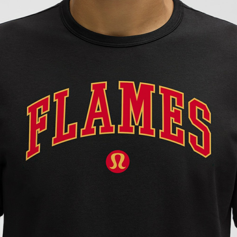 Calgary Flames lululemon Organic Cotton Classic-Fit T-Shirt - Black T-shirts