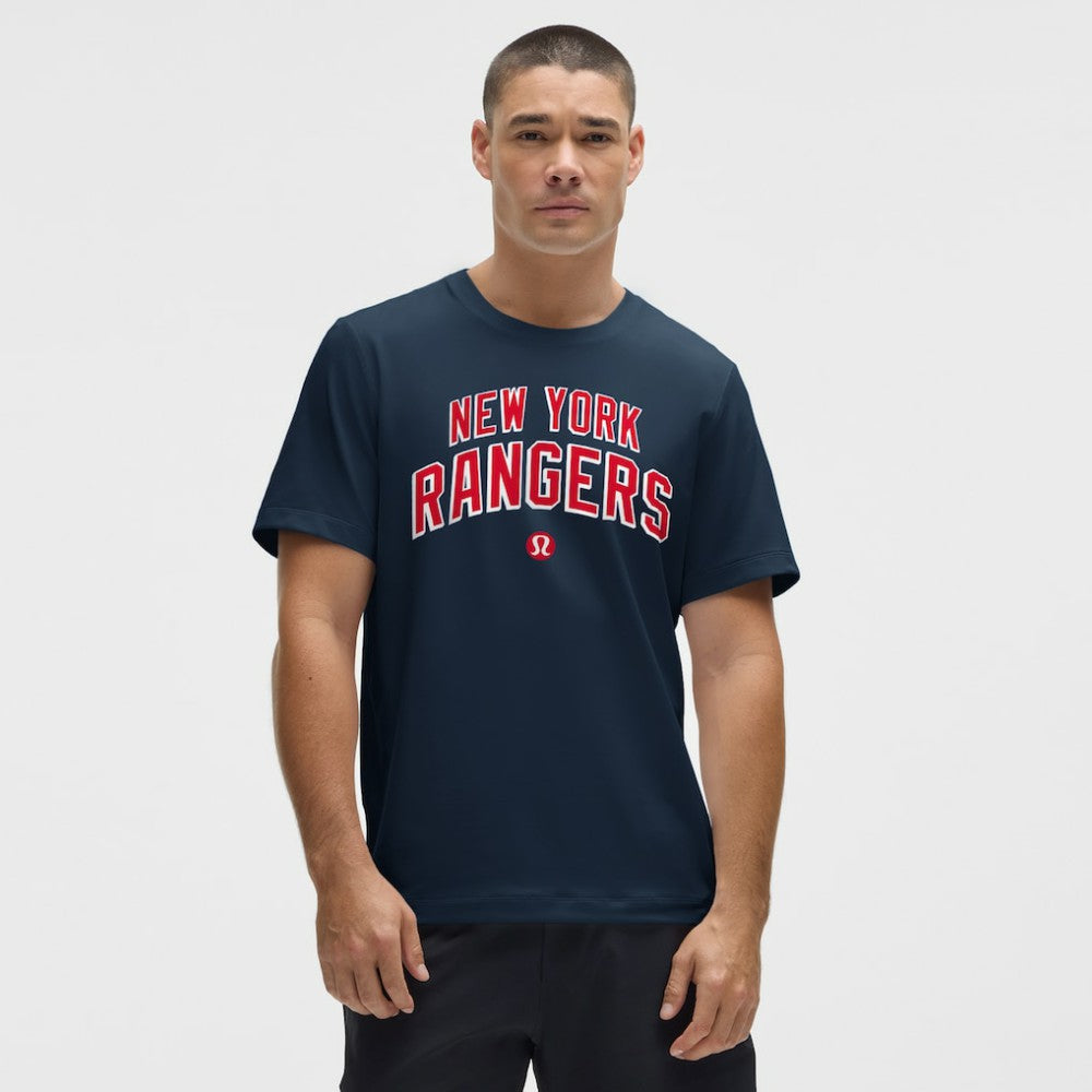 New York Rangers lululemon Organic Cotton Classic-Fit T-Shirt - Blue T-shirts