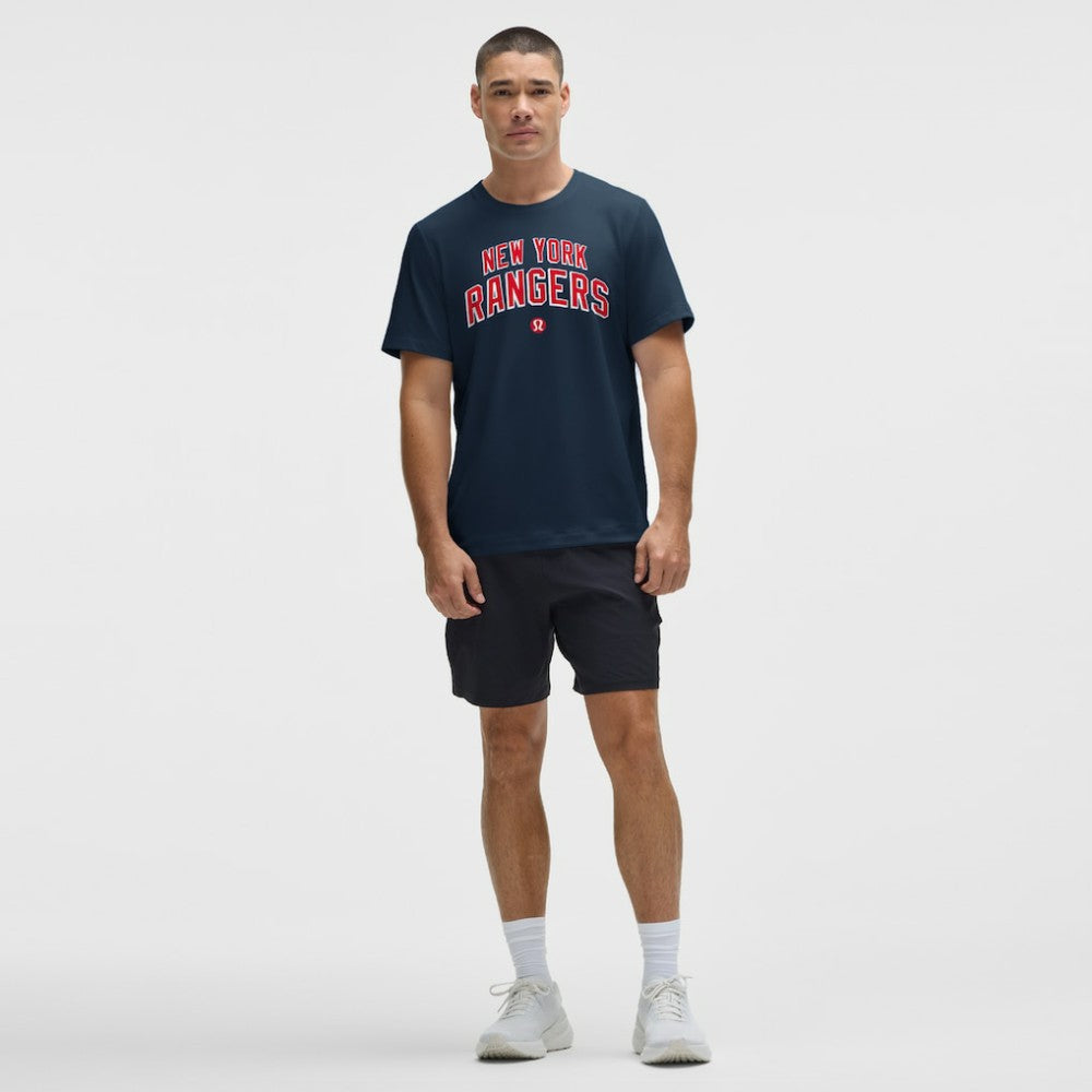 New York Rangers lululemon Organic Cotton Classic-Fit T-Shirt - Blue T-shirts
