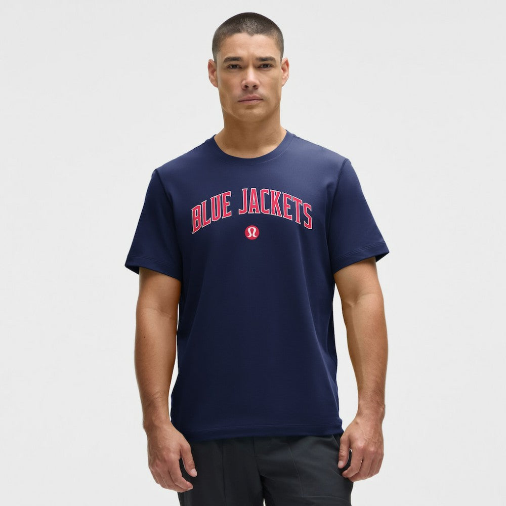 Columbus Blue Jackets lululemon Organic Cotton Classic-Fit T-Shirt - Blue T-shirts