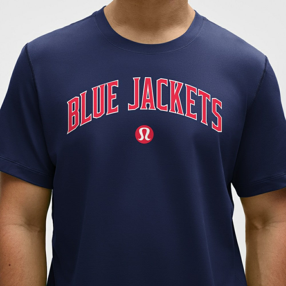 Columbus Blue Jackets lululemon Organic Cotton Classic-Fit T-Shirt - Blue T-shirts