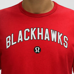 Chicago Blackhawks lululemon Organic Cotton Classic-Fit T-Shirt - True Red T-shirts