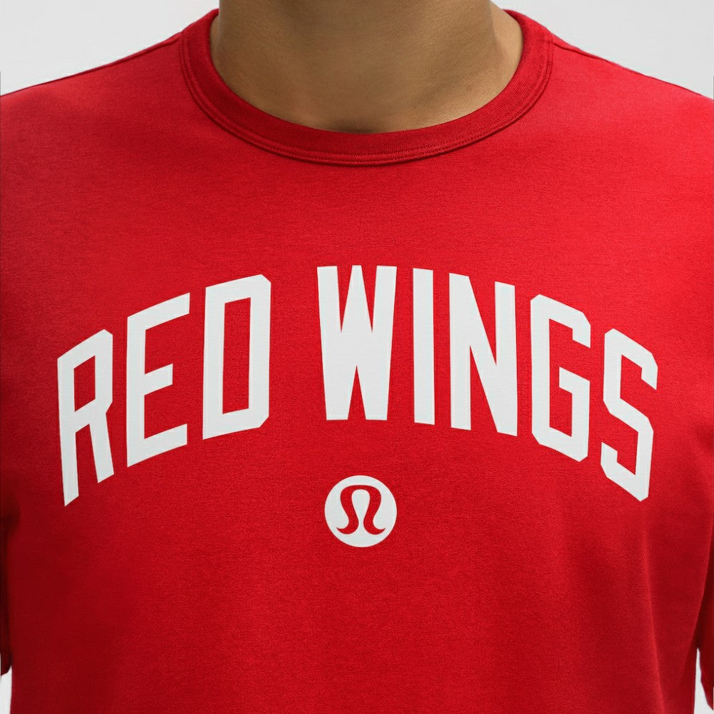Detroit Red Wings lululemon Organic Cotton Classic-Fit T-Shirt - True Red T-shirts