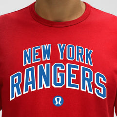 New York Rangers lululemon Organic Cotton Classic-Fit T-Shirt - True Red T-shirts
