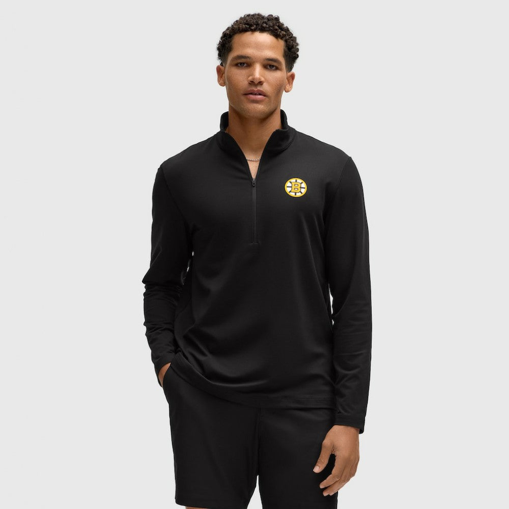 Boston Bruins lululemon Soft Jersey Half-Zip Pullover - Black Jerseys