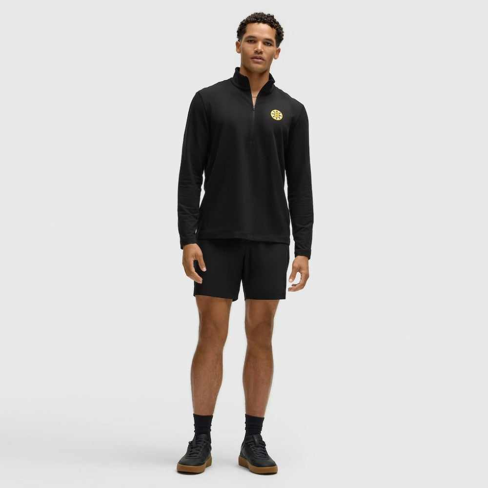 Boston Bruins lululemon Soft Jersey Half-Zip Pullover - Black Jerseys