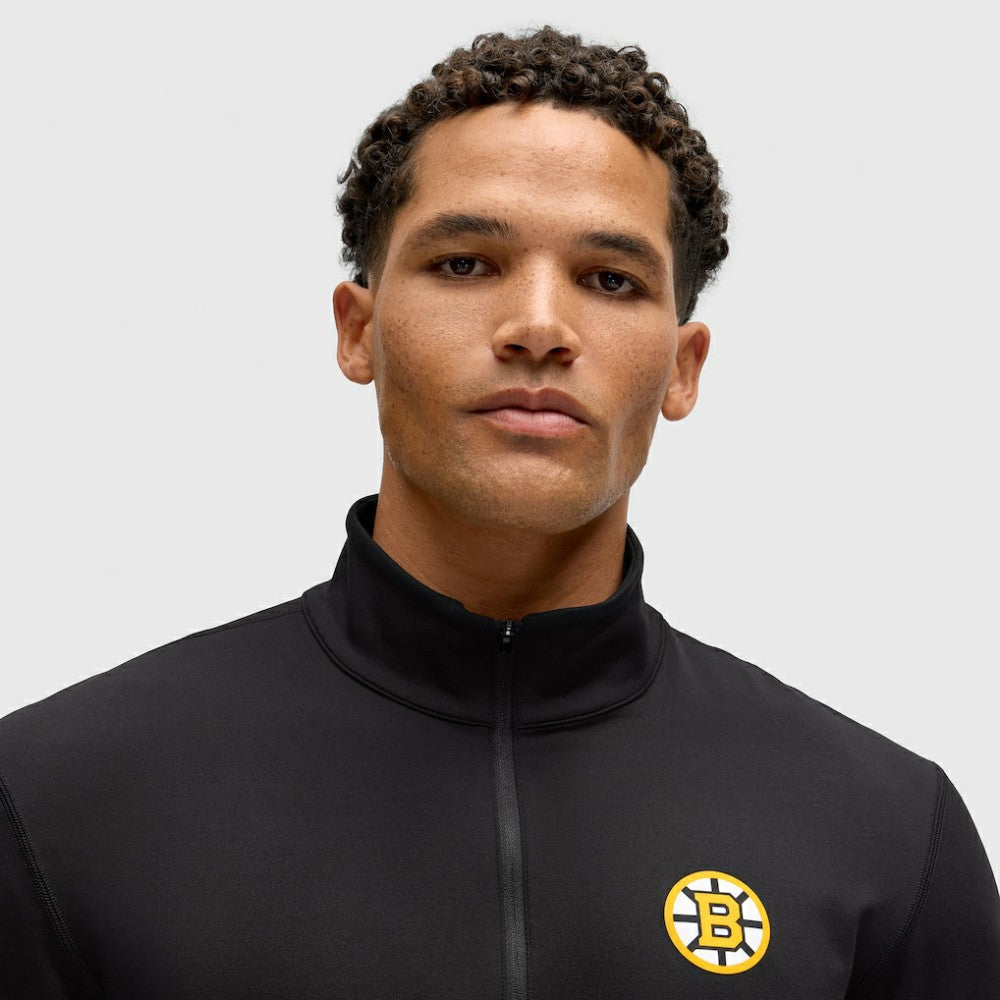 Boston Bruins lululemon Soft Jersey Half-Zip Pullover - Black Jerseys