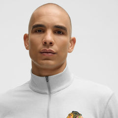 Chicago Blackhawks lululemon Soft Jersey Half-Zip Pullover - Heather Gray Jerseys