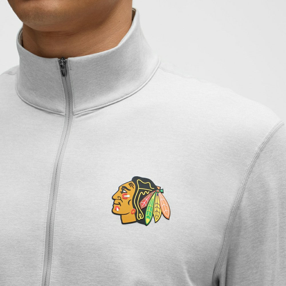 Chicago Blackhawks lululemon Soft Jersey Half-Zip Pullover - Heather Gray Jerseys
