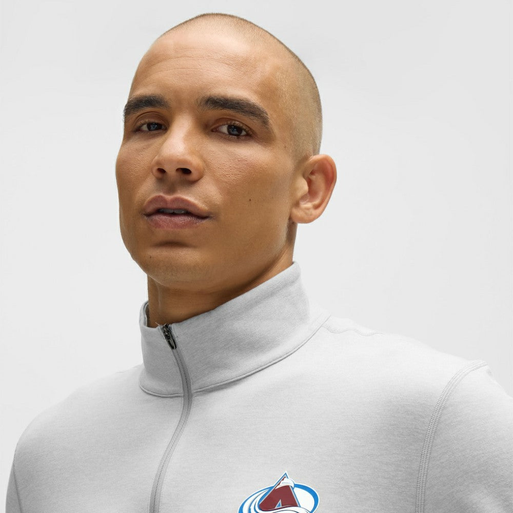 Colorado Avalanche lululemon Soft Jersey Half-Zip Pullover - Heather Gray Jerseys
