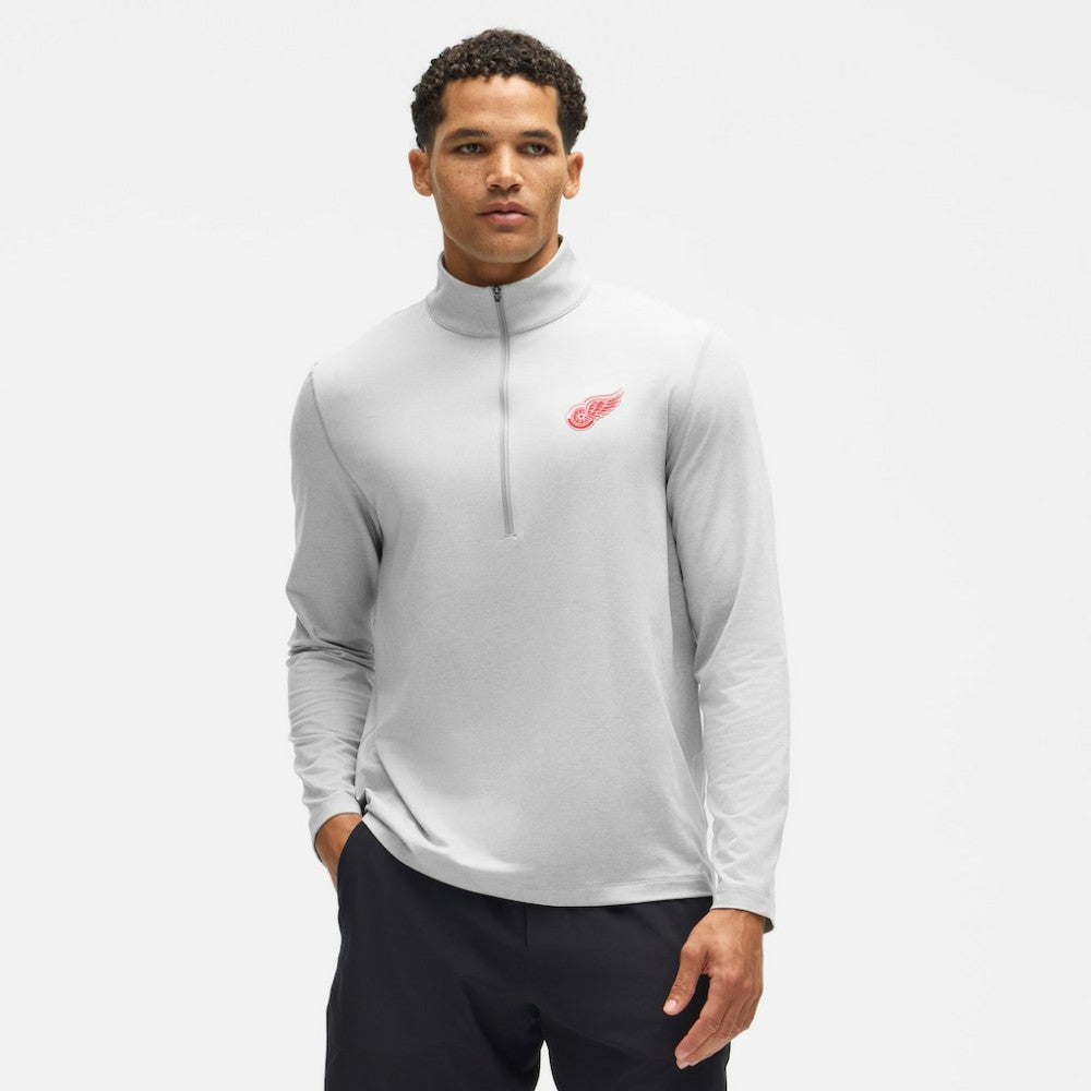 Detroit Red Wings lululemon Soft Jersey Half-Zip Pullover - Heather Gray Jerseys