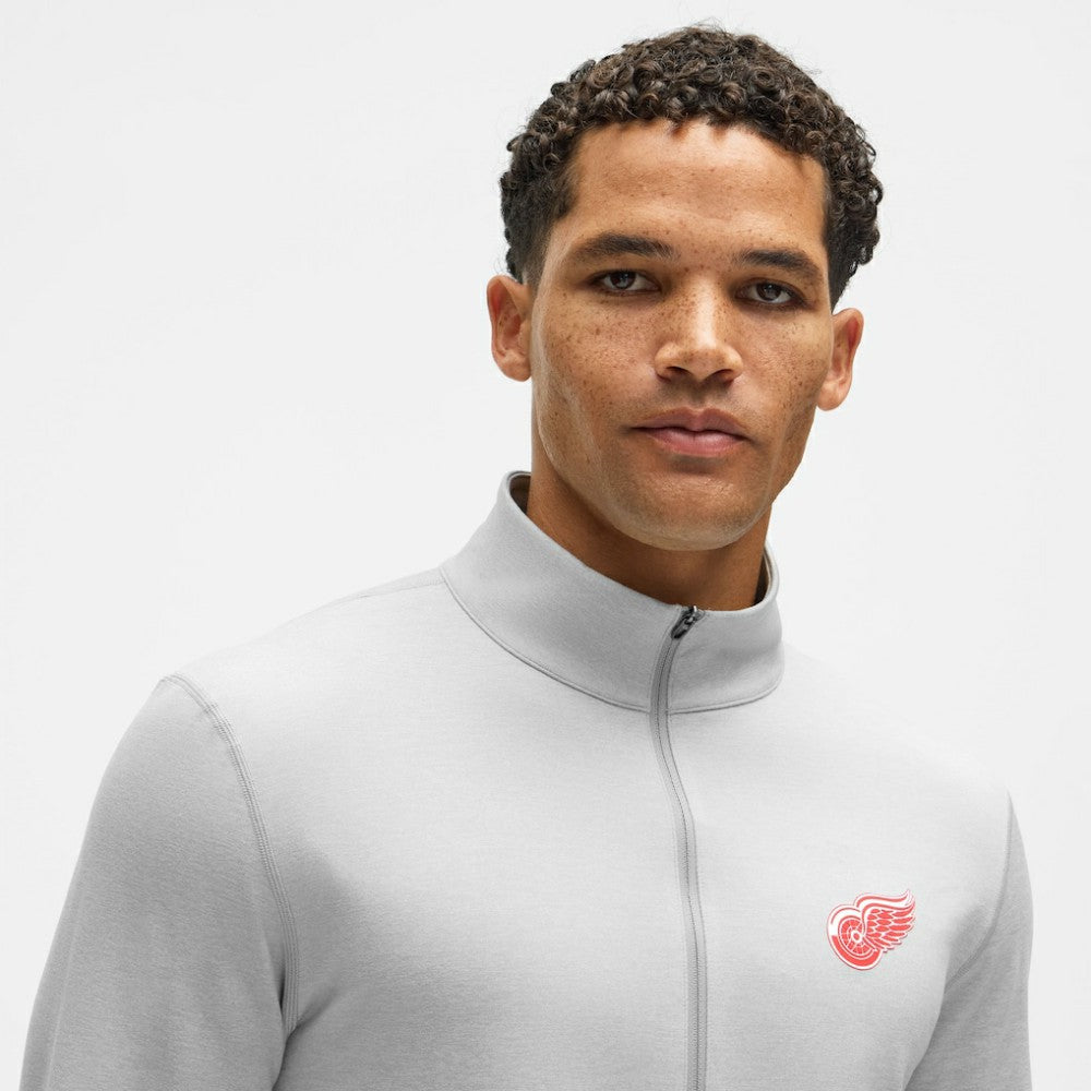 Detroit Red Wings lululemon Soft Jersey Half-Zip Pullover - Heather Gray Jerseys