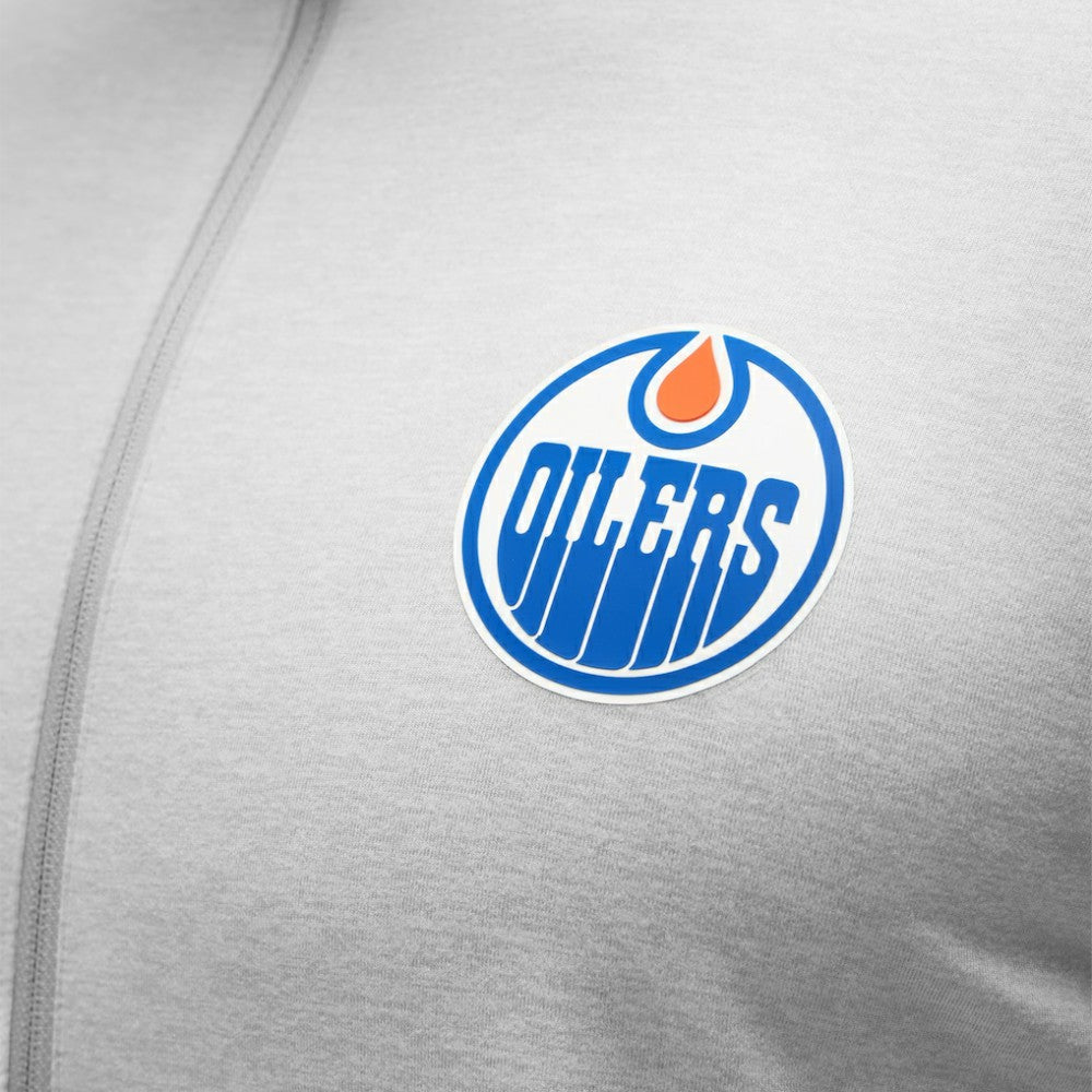 Edmonton Oilers lululemon Soft Jersey Half-Zip Pullover - Heather Gray Jerseys