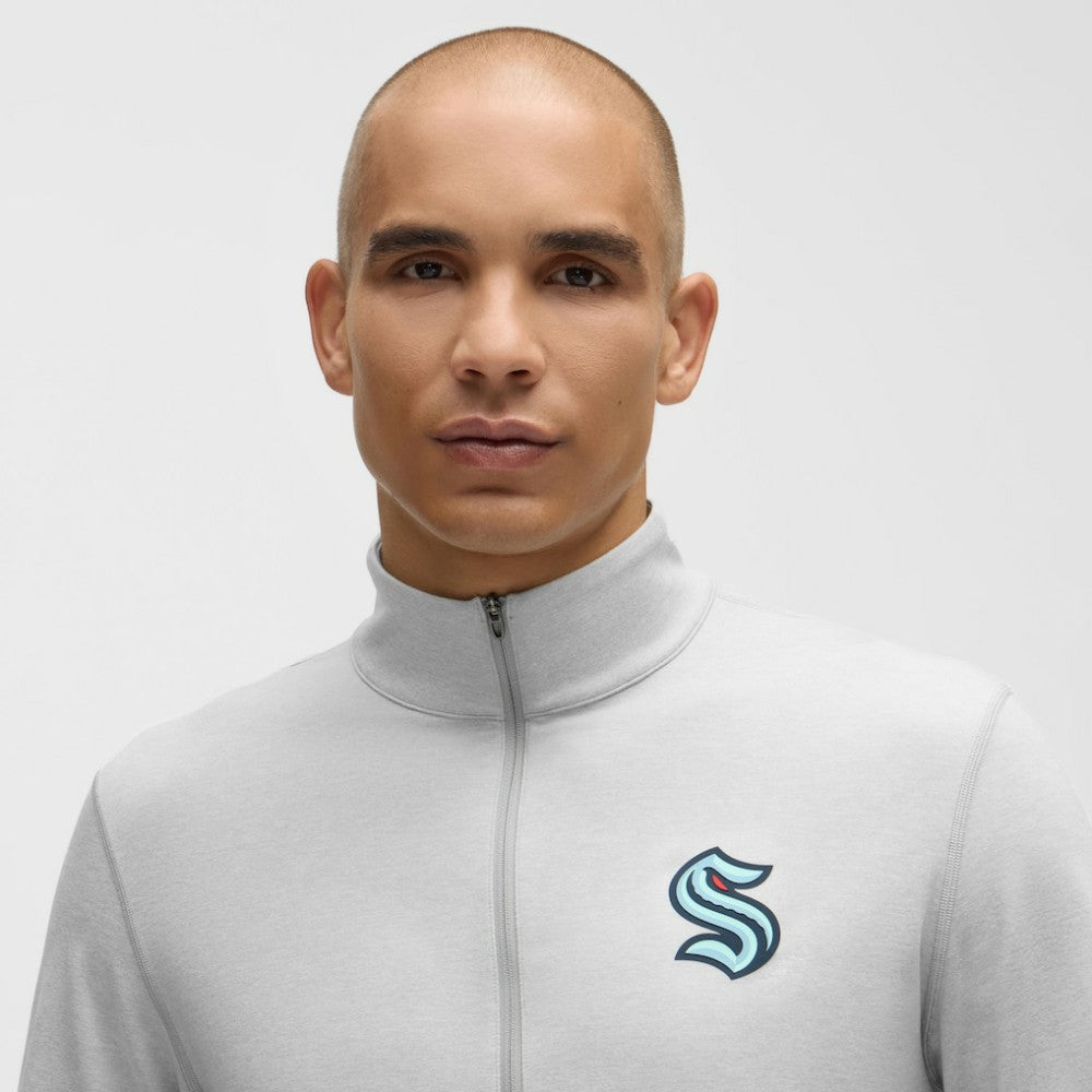 Seattle Kraken lululemon Soft Jersey Half-Zip Pullover - Heather Gray Jerseys