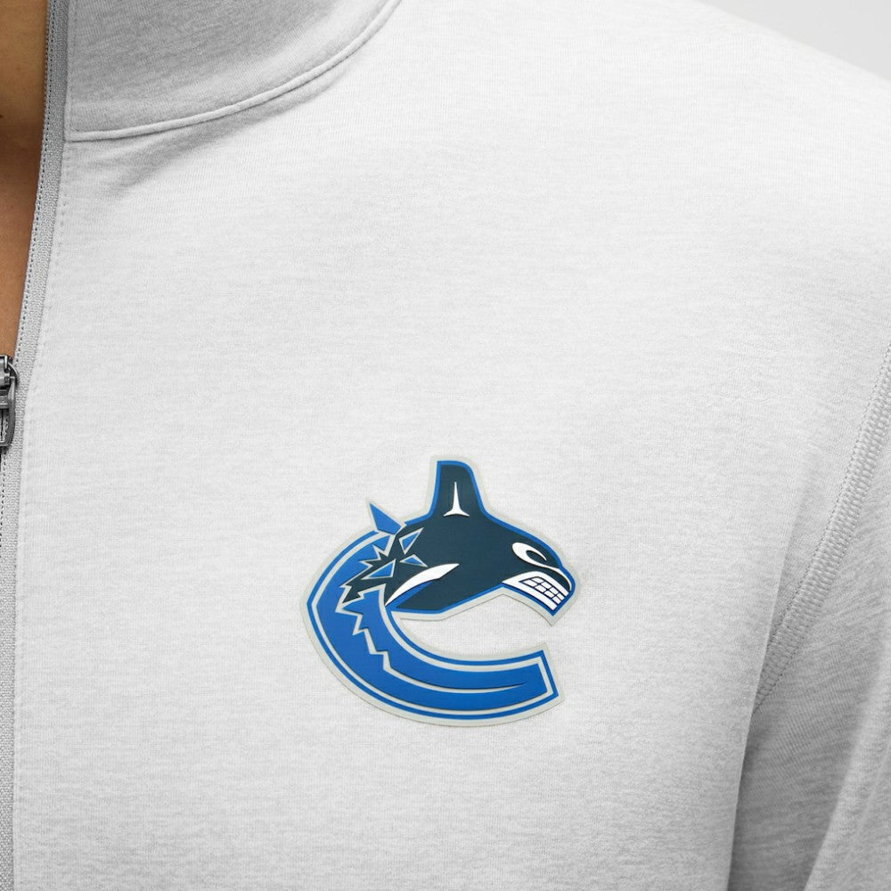 Vancouver Canucks lululemon Soft Jersey Half-Zip Pullover - Heather Gray Jerseys