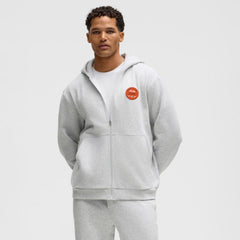 Anaheim Ducks lululemon Steady State Full-Zip Hoodie - Heathered Core Ultra Light Grey Hoodies