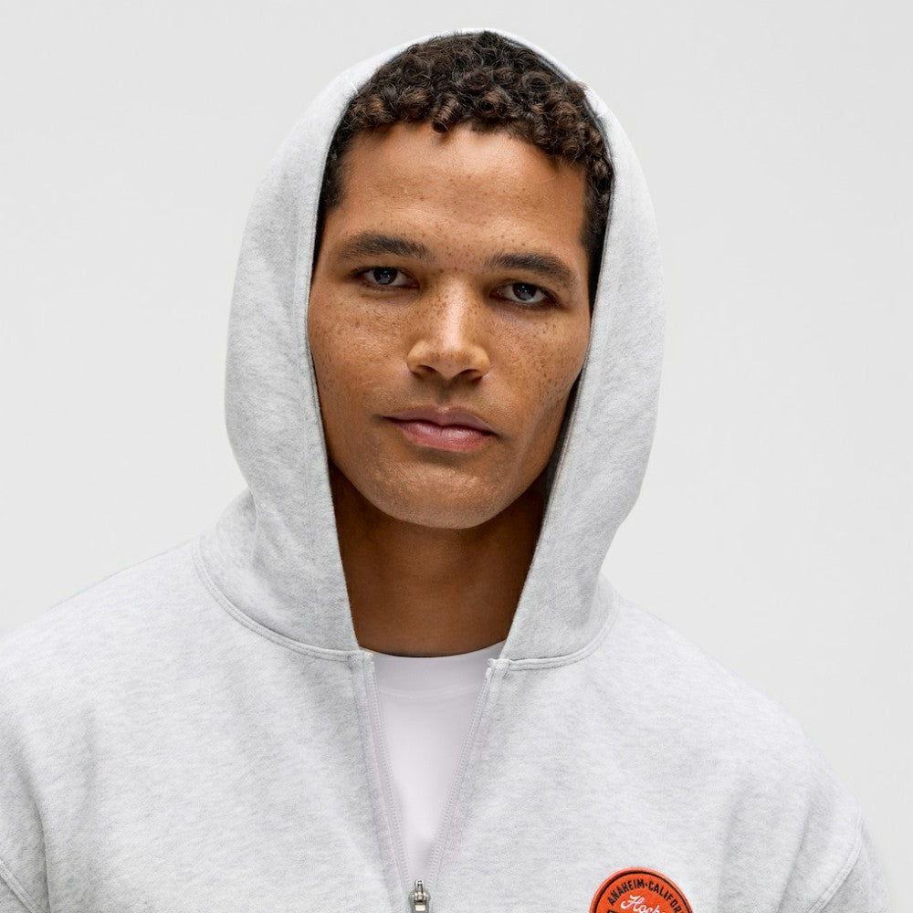 Anaheim Ducks lululemon Steady State Full-Zip Hoodie - Heathered Core Ultra Light Grey Hoodies